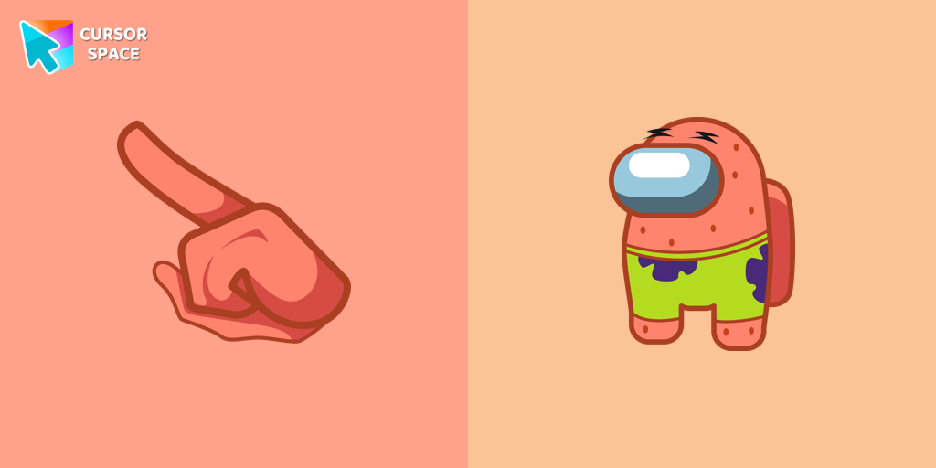 Custom Cursor Among Us Patrick Star Character Theme